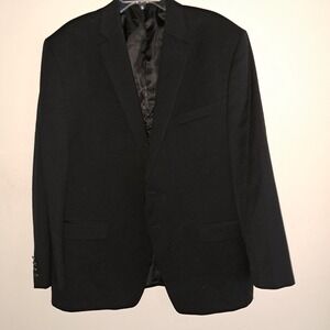 Michael Kors Mens Black 70% Wool‎ 30% Poly Sport Coat Blazer Jacket Sz 48R
